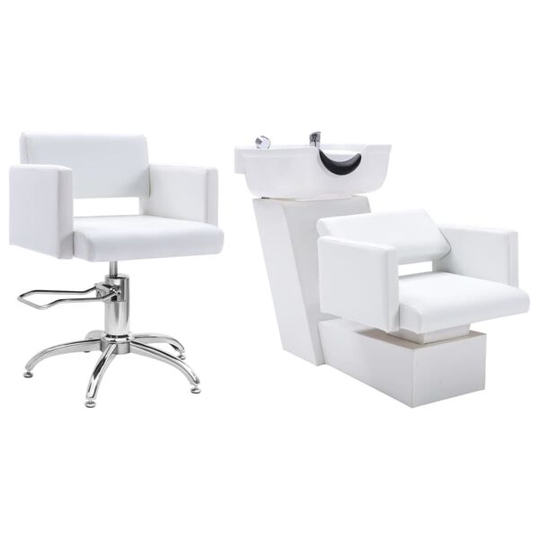 vidaXL műbőr fejmos&oacute;sz&eacute;k szalonsz&eacute;kkel