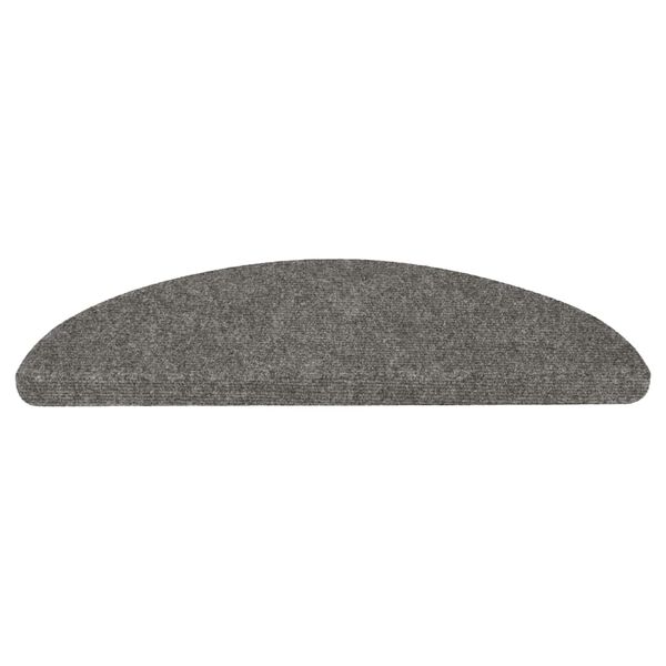 vidaXL 15 db sz&uuml;rke l&eacute;pcsőszőnyeg 56x17x3 cm