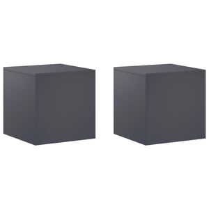 vidaXL N&ouml;v&eacute;ny&aacute;llv&aacute;ny 2 pcs Antracitsz&uuml;rke 40 x 40 x 40 cm