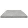 vidaXL 4 db betonszürke szerelt fa könyvespolc lap 80 x 20 x 1,5 cm