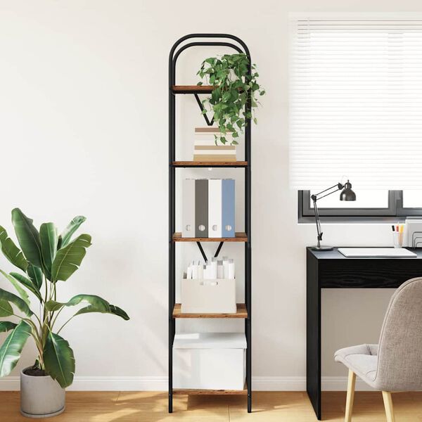 vidaXL K&ouml;nyvespolc &Ouml;reg fa 40 x 30 x 183 cm Faanyag