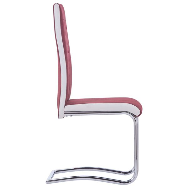 vidaXL 2 db bord&oacute; sz&ouml;vet sz&aacute;nk&oacute;talpas &eacute;tkezősz&eacute;k