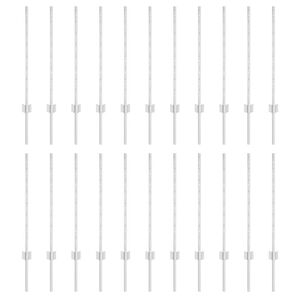 vidaXL Be&aacute;gyazott ker&iacute;t&eacute;soszlop 22 db Ez&uuml;st 120 cm Porsz&oacute;rt ac&eacute;l
