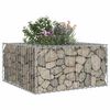 vidaXL Gabion emelt &aacute;gy Ez&uuml;st 80 x 80 x 40 cm Horganyzott ac&eacute;l
