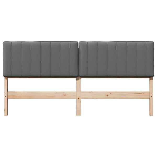 vidaXL K&aacute;rpitozott fejt&aacute;mla fejt&aacute;ml&aacute;val Barna &eacute;s Vil&aacute;gossz&uuml;rke 180 cm