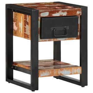 vidaXL &Eacute;jjeli szekr&eacute;ny T&ouml;bbsz&iacute;nű 35x34x45 cm T&ouml;m&ouml;r fa &uacute;jrahasznos&iacute;tott