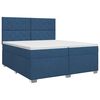 vidaXL Boxspring &aacute;gy matraccal fejt&aacute;ml&aacute;val K&eacute;k 200 x 200 cm Sz&ouml;vet