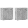 vidaXL 2 db betonsz&uuml;rke szerelt fa t&aacute;lal&oacute;szekr&eacute;ny 79 x 38 x 80 cm