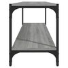 vidaXL szürke sonoma színű szerelt fa és acél TV-szekrény 100x33x41 cm