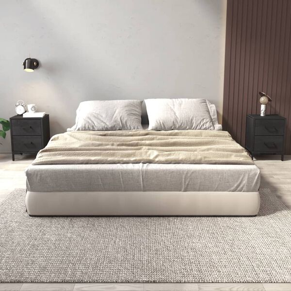 vidaXL 2 db fekete t&ouml;m&ouml;r fenyőfa &eacute;jjeliszekr&eacute;ny 36 x 30 x 45 cm