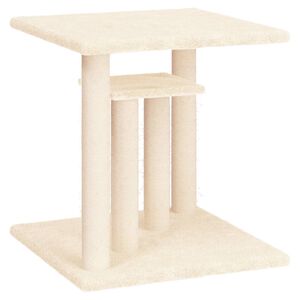 vidaXL kr&eacute;msz&iacute;nű macskakapar&oacute;fa emelv&eacute;nyekkel 50 cm