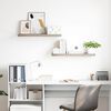 vidaXL 2 db t&ouml;lgysz&iacute;nű MDF lebegő fali polc 80 x 23,5 x 3,8 cm