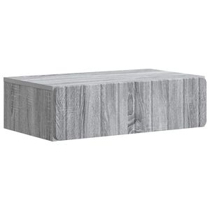 vidaXL Fali oldalt&aacute;bla Sz&uuml;rke Sonoma 59 x 34,5 x 17 cm Szerelt Fa