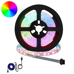 vidaXL LED szalag 2 db Fekete &eacute;s &Aacute;tl&aacute;tsz&oacute; R&eacute;z &eacute;s műanyag