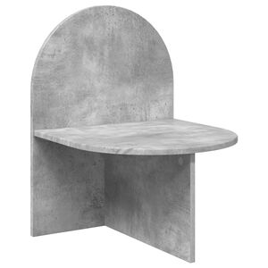 vidaXL &Eacute;jjeli asztal Betonsz&uuml;rke 48 x 49 x 65 cm M&eacute;rn&ouml;ki fa