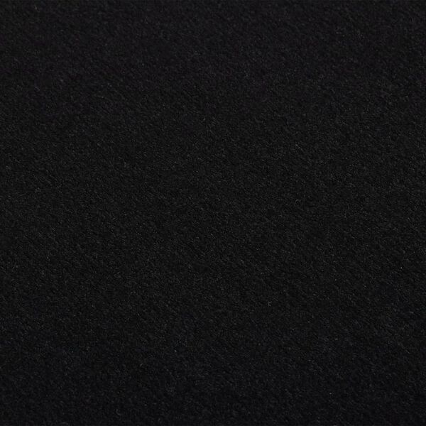 vidaXL mint&aacute;s fekete BCF fut&oacute;szőnyeg 100 x 500 cm