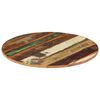 vidaXL kerek tömör újrahasznosított fa asztallap 60 cm 15-16 mm