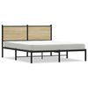 vidaXL sonoma t&ouml;lgy sz&iacute;nű f&eacute;m &aacute;gykeret matrac n&eacute;lk&uuml;l 137 x 190 cm