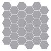 vidaXL Hatsz&ouml;gletű csempe 10 db Sz&uuml;rke 30 x 30 cm Poliuret&aacute;n &eacute;s PET