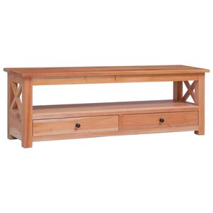 vidaXL t&ouml;m&ouml;r mahag&oacute;ni TV-szekr&eacute;ny 120 x 30 x 40 cm
