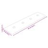 vidaXL Fali Fejt&aacute;mla 12 pcs Cappuccino 60 x 15 cm Műbőr