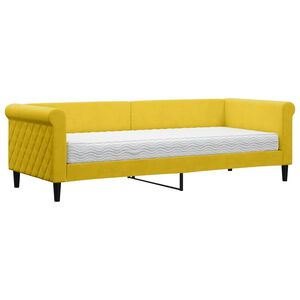 vidaXL s&aacute;rga b&aacute;rsony heverő matraccal 80 x 200 cm