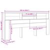 vidaXL Fejhajt&oacute; szekr&eacute;ny polcokkal &Ouml;reg fa 220 x 19 x 101,5 cm Faanyag