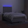vidaXL vil&aacute;gossz&uuml;rke sz&ouml;vet rug&oacute;s &eacute;s LED-es &aacute;gy matraccal 120x190 cm