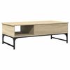 vidaXL sonoma t&ouml;lgy szerelt fa &eacute;s f&eacute;m doh&aacute;nyz&oacute;asztal 100 x 50 x 35 cm