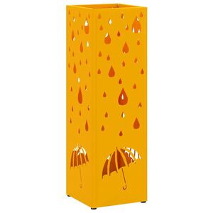 vidaXL Esőernyő &aacute;llv&aacute;ny t&aacute;rol&oacute;val Must&aacute;r 15,5 x 15,5 x 49 cm Ac&eacute;l