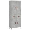 vidaXL betonsz&uuml;rke szerelt fa magasszekr&eacute;ny 69,5 x 34 x 180 cm