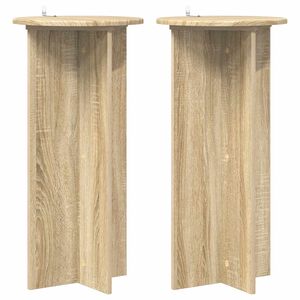 vidaXL N&ouml;v&eacute;ny&aacute;llv&aacute;ny 2 pcs Sonoma T&ouml;lgy 40 x 40 x 80 cm Szerelt Fa