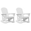 vidaXL Adirondack hint&aacute;s sz&eacute;kek 2 db Feh&eacute;r HDPE