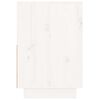 vidaXL feh&eacute;r t&ouml;m&ouml;r fenyőfa &eacute;jjeliszekr&eacute;ny 60 x 34 x 51 cm