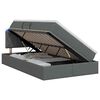 vidaXL LED t&aacute;rol&oacute;s &aacute;gy matraccal S&ouml;t&eacute;tsz&uuml;rke 120 x 190 cm Sz&ouml;vet
