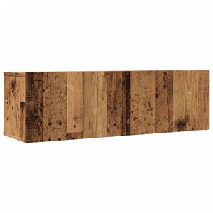 vidaXL 2 db antik fa színű falra szerelhető TV-szekrény 100x30x30 cm