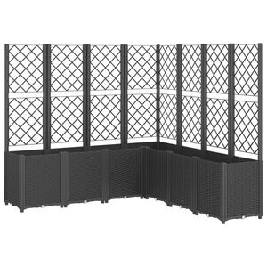vidaXL fekete polipropil&eacute;n r&aacute;csos kerti &uuml;ltetől&aacute;da 160 x 160 x 140 cm