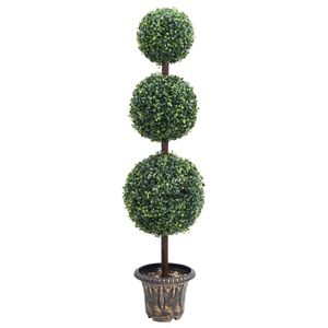 vidaXL z&ouml;ld g&ouml;mbalak&uacute; cserepes műpuszp&aacute;ng 118 cm