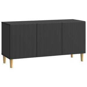 vidaXL TV szekr&eacute;ny 99 x 34,5 x 50 cm Fekete Szerelt Fa