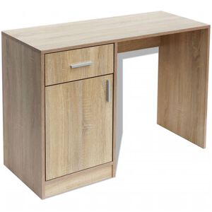 vidaXL 100x40x73 cm T&ouml;lgyfi&oacute;kos &iacute;r&oacute;asztal fi&oacute;kkal &eacute;s szekr&eacute;nnyel