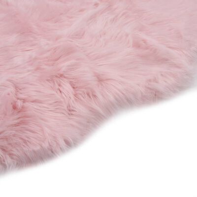 vidaXL rózsaszín műbáránybőr szőnyeg 60 x 90 cm