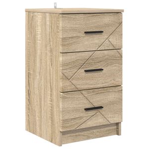 vidaXL &Eacute;jjeliszekr&eacute;ny sonoma t&ouml;lgy 38 x 38 x 66 cm Szerelt fa