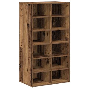 vidaXL antik fa szerelt fa cipőtart&oacute; 54x34x100,5 cm