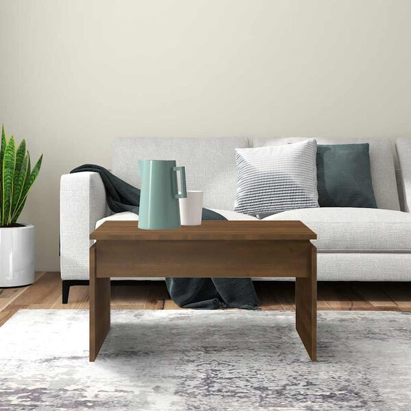 vidaXL barna t&ouml;lgysz&iacute;nű szerelt fa doh&aacute;nyz&oacute;asztal 68 x 50 x 38 cm