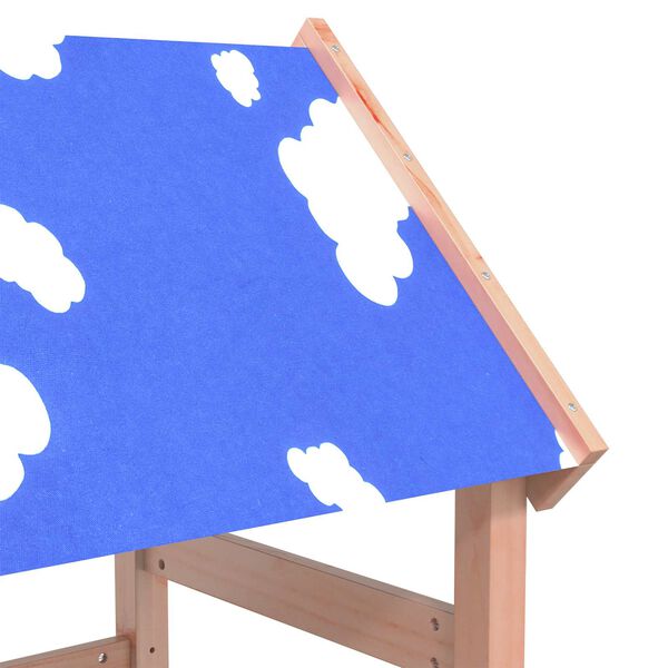 vidaXL J&aacute;t&eacute;k Torny Barna 52,5 x 110,5 x 215 cm Szil&aacute;rd Douglas Fa