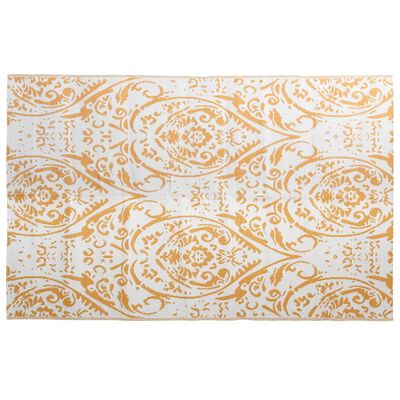 vidaXL narancssárga-fehér PP kültéri szőnyeg 190 x 290 cm