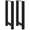 vidaXL 2 db fekete ac&eacute;l b&aacute;rasztall&aacute;b 50x(90-91) cm