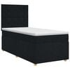 vidaXL Boxspring &aacute;gy matraccal fejt&aacute;ml&aacute;val Fekete 90 x 200 cm Sz&ouml;vet