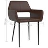 vidaXL 2 db barna műbőr étkezőszék