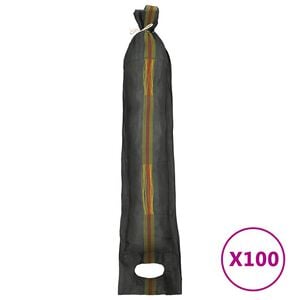 vidaXL 100 db s&ouml;t&eacute;tz&ouml;ld HDPE homokzs&aacute;k 103 x 25 cm